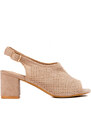 W. POTOCKI Openwork heeled sandals beige Potocki