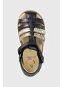 Dětské kožené sandály Shoo Pom tmavomodrá barva