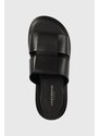 Kožené pantofle Vagabond Shoemakers Nate dámské, černá barva, 5593.001.20