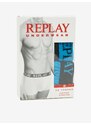 Replay Boxerky Boxer Style 04/C Cuff Logo 2Pcs Box - Pánské