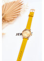 Kesi Dámské kožené hodinky Giorgio&Dario Classic Žlutá