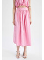 DEFACTO A Cut Maxi Poplin Skirt