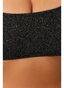 Trendyol Curve Black Silvery Fabric Bralette Slimming Effect Bikini Top