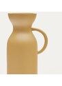 Hořčicově žlutá kovová váza Kave Home Pelras 25 cm