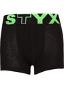 Dětské boxerky Styx sportovní guma černé (GJ962) 6-8 let