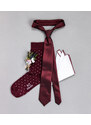 BUBIBUBI Vínová kravata Merlot