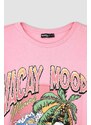 DEFACTO Coool Oversize Fit Printed Short Sleeve T-Shirt