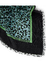 ŠÁLA KARL LAGERFELD K/MONOGRAM SCARF LEOPARD