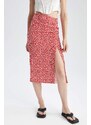 DEFACTO Regular Fit Printed Midi Skirt