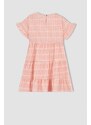 DEFACTO Baby Girls Gingham Short Sleeved Ruffle Dress