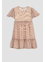 DEFACTO Girl Regular Fit Short Sleeve Mini Dress