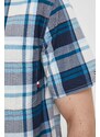 Košile Tommy Hilfiger tmavomodrá barva, regular, s límečkem button-down
