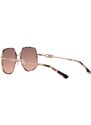 Sluneční brýle Michael Kors EMPIRE BUTTERFLY dámské, hnědá barva, 0MK1127J