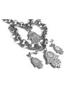 Steel Jewelry Set náhrdelník, náramek a náušnice Hamsa z chirurgické oceli SET130163