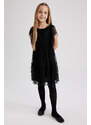 DEFACTO Girl Short Sleeve Tulle Dress