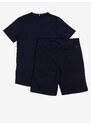 Tommy Hilfiger Sada klučičího trička a kraťasů v bílé a tmavě modré barvě Tommy Hilf - Kluci