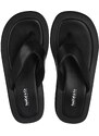 SoulCal Womens Platform Flip Flops Black