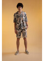 DEFACTO Regular Fit Palm Print Short