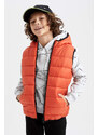 DEFACTO Boys Double-Sided Hooded Inflatable Vest