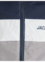 Jack & Jones Junior Přechodná bunda 'Rush' námořnická modř / čedičová šedá / bílá