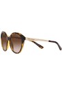 Sluneční brýle Armani Exchange dámské, hnědá barva