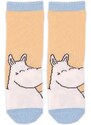 NordicBuddies Finsko Dětské ponožky Moomin 24-26 beige blue