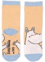 NordicBuddies Finsko Dětské ponožky Moomin 24-26 beige blue