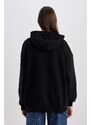 DEFACTO Coool Oversize Fit Hoodie Printed Sweatshirt