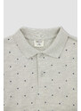 DEFACTO Boy Regular Fit Short Sleeve Polka Dot Print T-Shirt