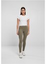 URBAN CLASSICS Ladies High Waist Jersey Leggings - olive