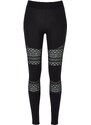 URBAN CLASSICS Ladies Crochet Lace Inset Leggings