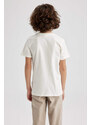 DEFACTO Boy Regular Fit Crew Neck Short Sleeved T-Shirt