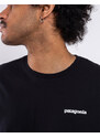 Patagonia M's L/S P-6 Logo Responsibili-Tee Black