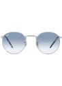 Sluneční brýle Ray-Ban NEW ROUND stříbrná barva, 0RB3637