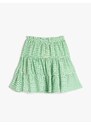 Koton Ruffle-layered Midi Skirt with Elastic Waist