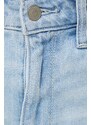 Džínové šortky Hollister Co. CURVY JEANS dámské, hladké, high waist