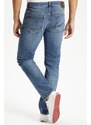Pánské jeans CROSS PANTS 652 DARK BLUE