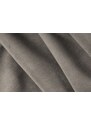 Světle šedá sametová trojmístná pohovka MICADONI Jodie 262 cm, levá