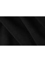 Černá sametová trojmístná pohovka MICADONI Jodie 262 cm, pravá