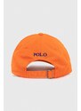 Bavlněná baseballová čepice Polo Ralph Lauren oranžová barva