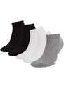 DEFACTO Men's Cotton 5-Pack Short Socks