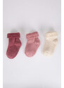 DEFACTO BabyGirl 3 piece Terry Socks