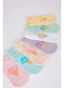 DEFACTO Girls' Cotton 7-Pack Short Socks