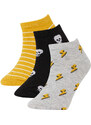 DEFACTO Boys' Cotton 3 Pack Short Socks