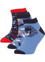 DEFACTO Boy Batman Licensed Cotton 3 Pack Short Socks