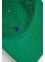 Bavlněná baseballová čepice Polo Ralph Lauren zelená barva