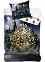 Carbotex Bavlněné ložní povlečení Harry Potter - Škola čar a kouzel v Bradavicích - 100% bavlna - 70 x 90 cm + 140 x 200 cm