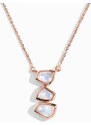 Royal Exklusive Royal Fashion náhrdelník 18k zlato Vermeil DR24901N-RG-MOONSTONE