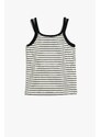 Koton Girl's Undershirt, Ribbed U-neck Singlet 3skg30024ak