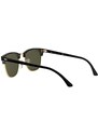 Sluneční brýle Ray-Ban CLUBMASTER pánské, černá barva, 0RB3016